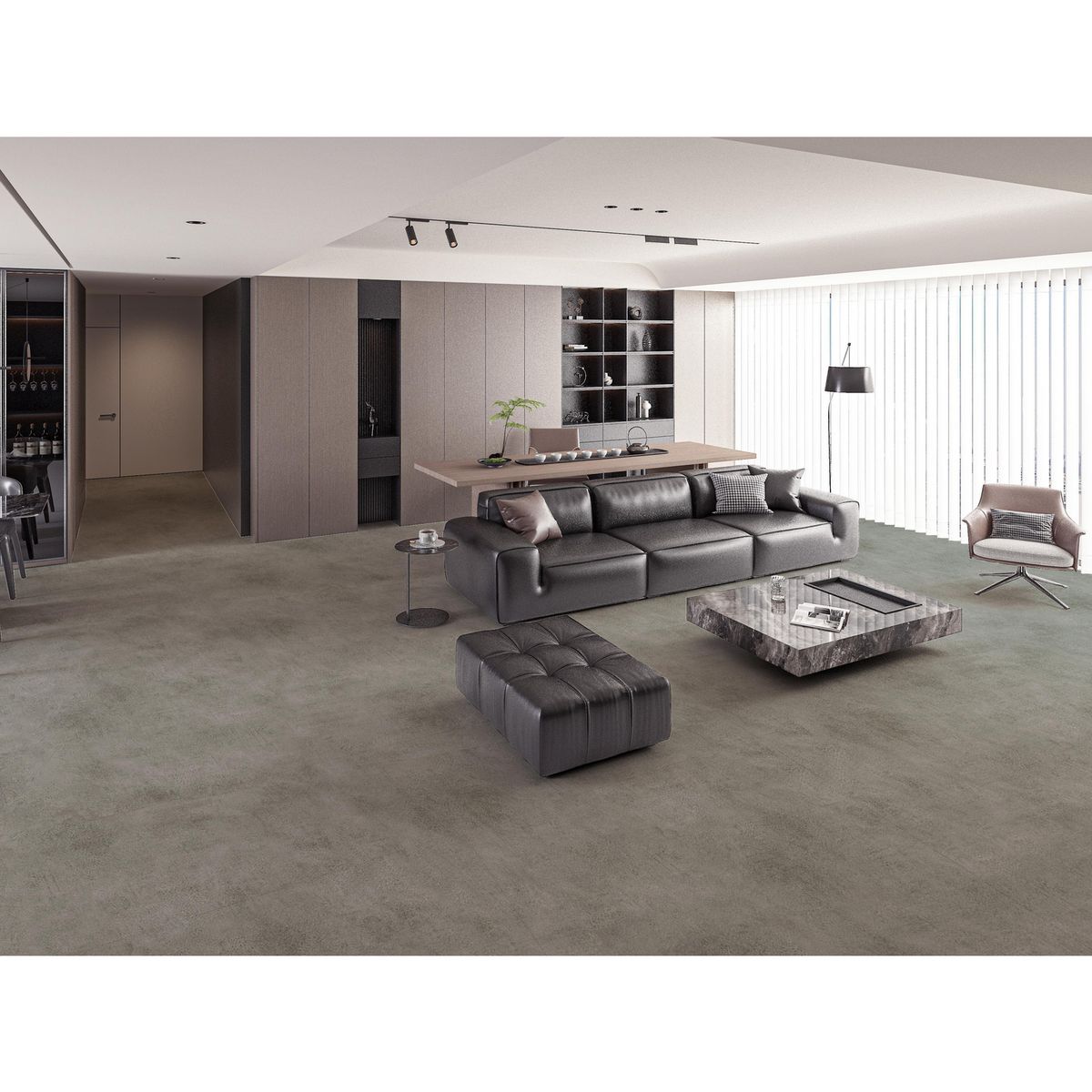 HOLZTEK - Piso Vinílico 1.5 mm 30x61 cm Graphite Gris 4.64 m2