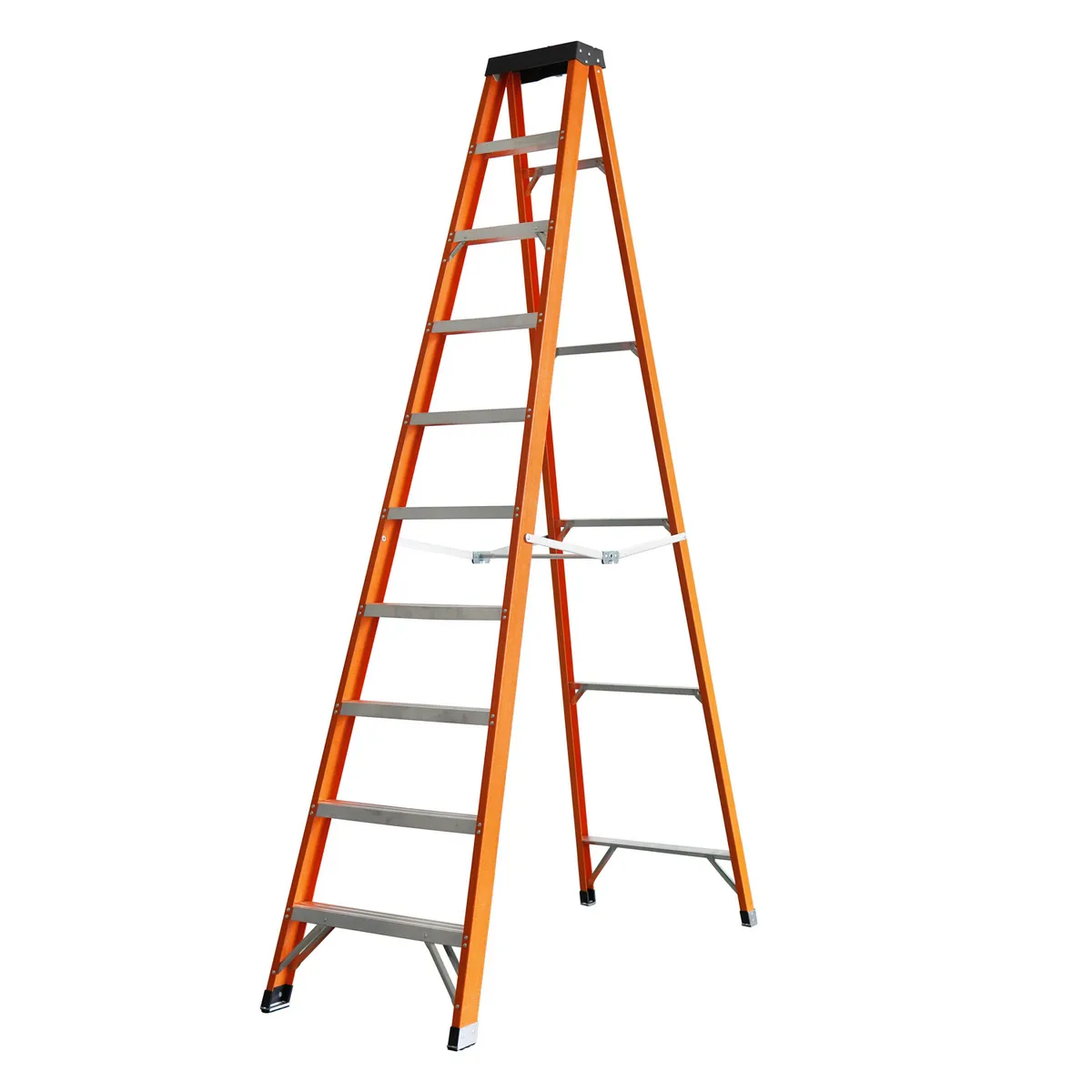 UBERMANN - Escalera Tijera de Fibra de Vidrio 9 Pasos 136Kg