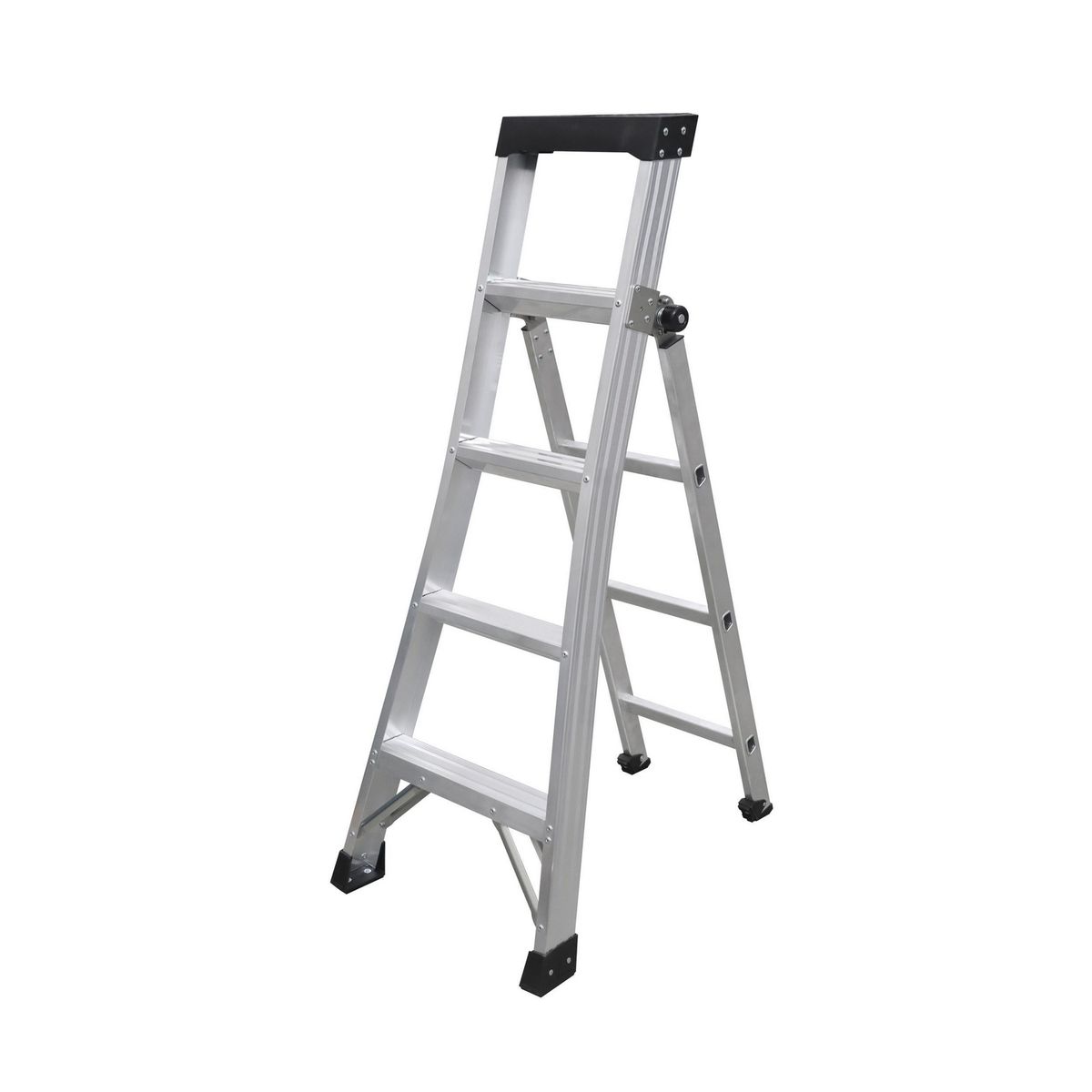 UBERMANN - Escalera Articulada Aluminio 2.2 m 5 Peldaños 150Kg