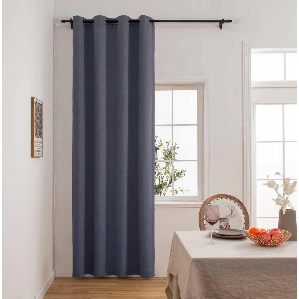 JUST HOME COLLECTION - Set cortina 145x250 cm Gris