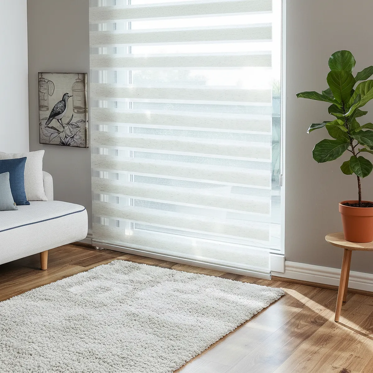 JUST HOME COLLECTION - Cortina Enrollable Lino 180x165cm