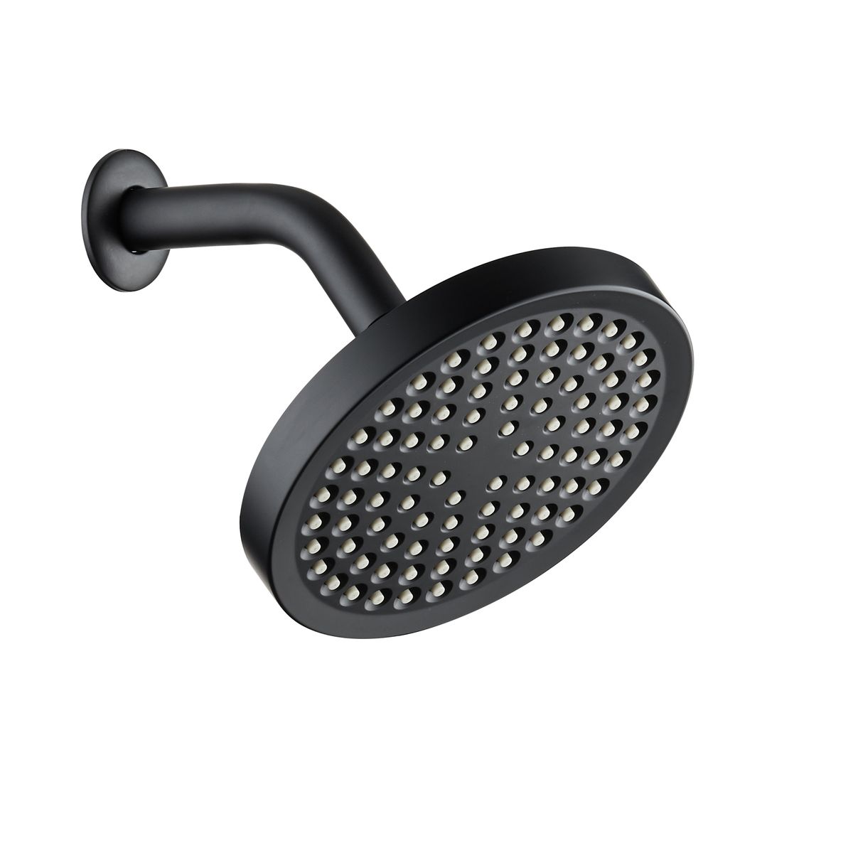 SENSI DACQUA - Plato de Ducha Circular Negro Mate 15x15x6cm