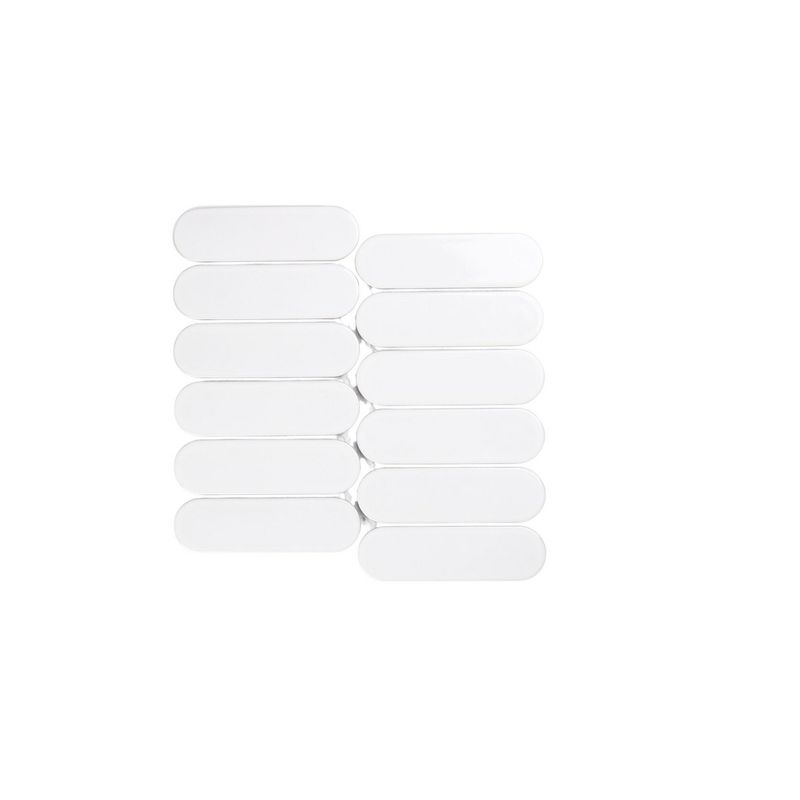 HOLZTEK - Porcelanato Oval Blanco Brillante