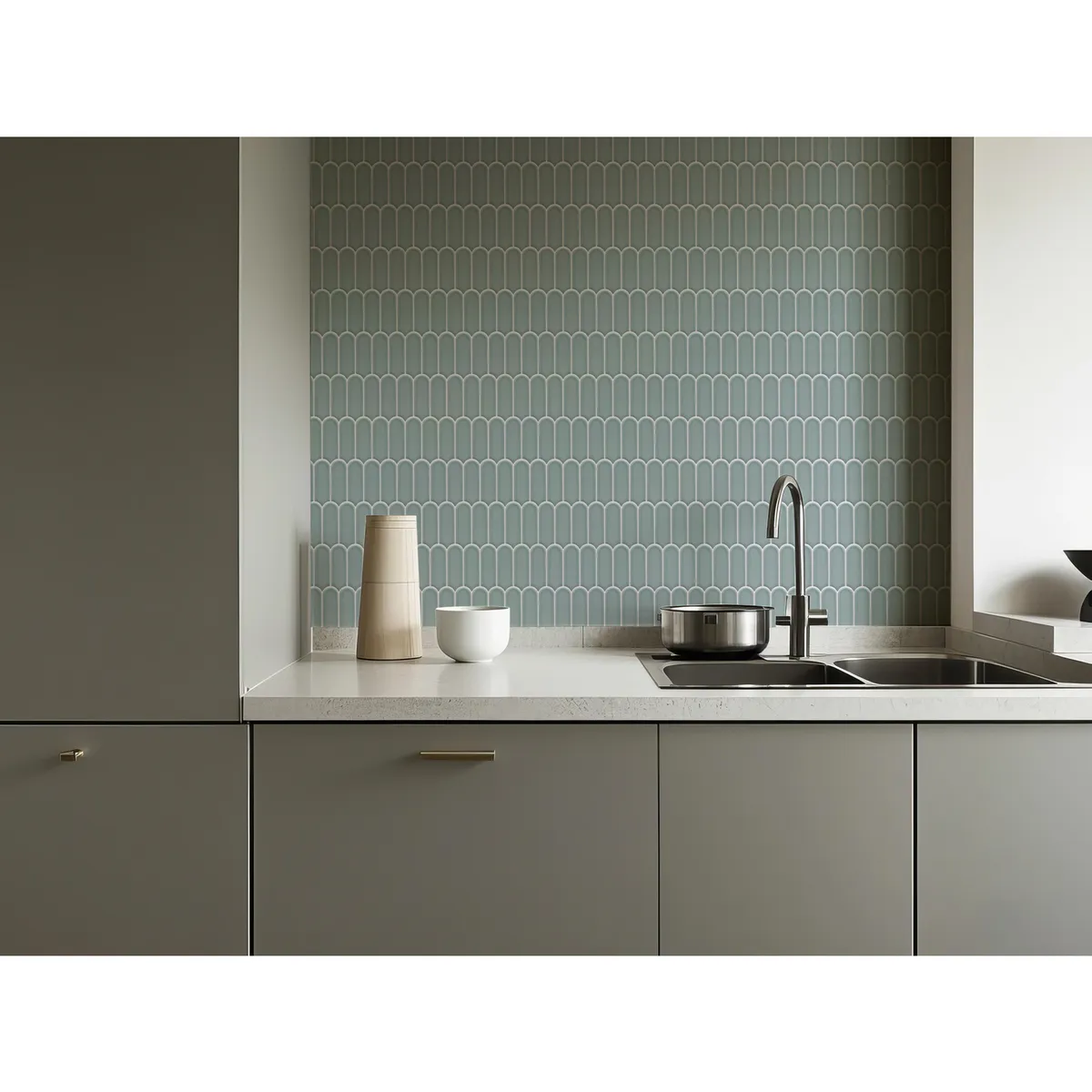 HOLZTEK - Malla Mosaico Pluma Menta 28x29.6cm