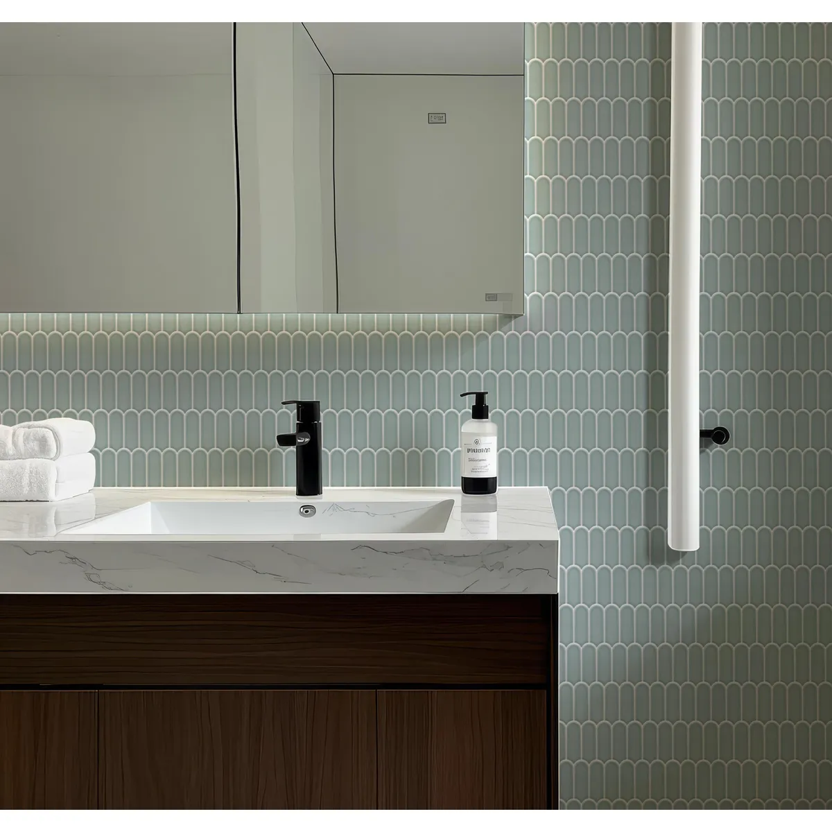 HOLZTEK - Malla Mosaico Pluma Menta 28x29.6cm