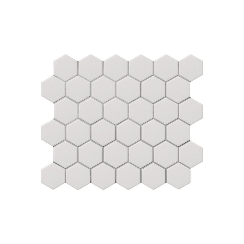 HOLZTEK - Porcelanato Hexagon Blanco Mate