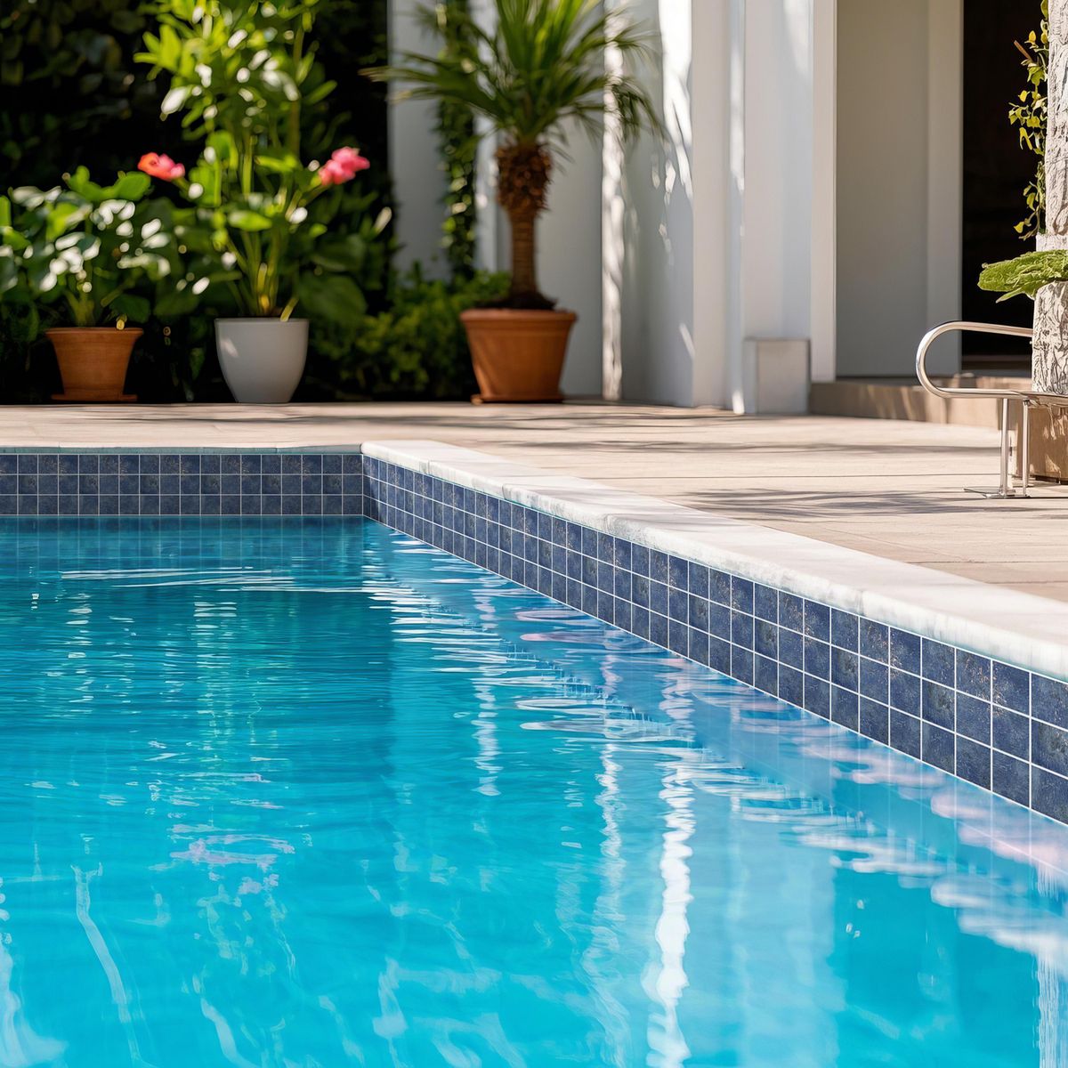 HOLZTEK - Malla Decorativa de Porcelanato Pool XL Azul 30x30cm 0.09m2