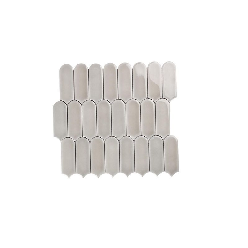HOLZTEK - Malla Mosaico Pluma Gris 28x29.6cm