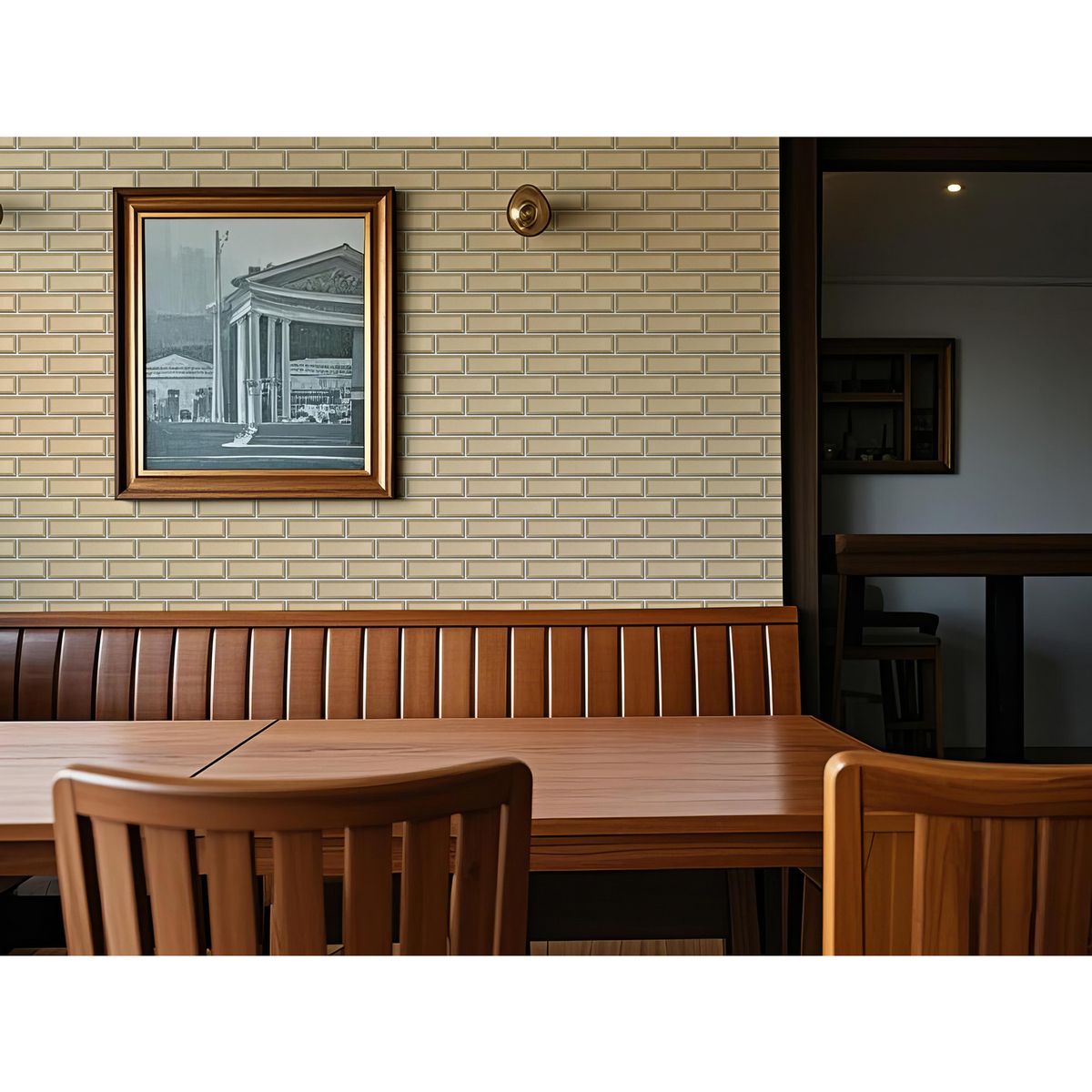 HOLZTEK - Malla Decorativa de Porcelanato Brick Metal 29.6x29cm 0.08m2