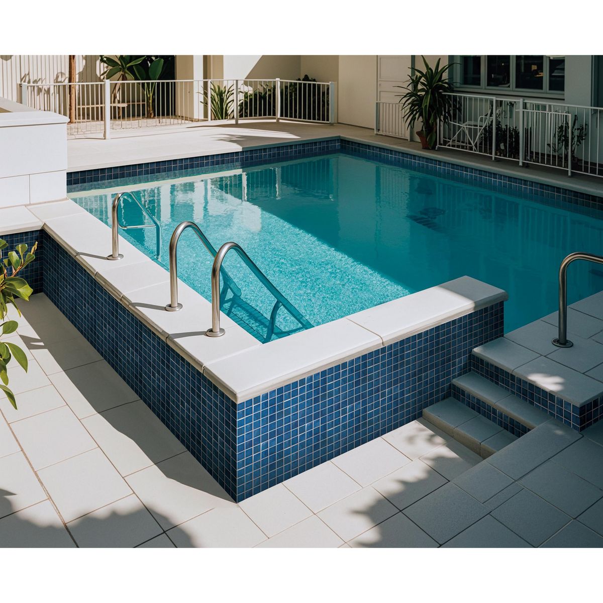 HOLZTEK - Malla Decorativa de Porcelanato Square Azul 30.6x30.6cm 0.09m2