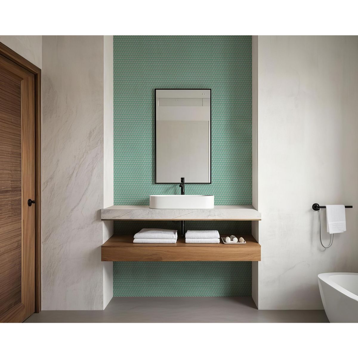 HOLZTEK - Malla Decorativa de Porcelanato Spot Verde 29.1x31.5cm 0.09m2