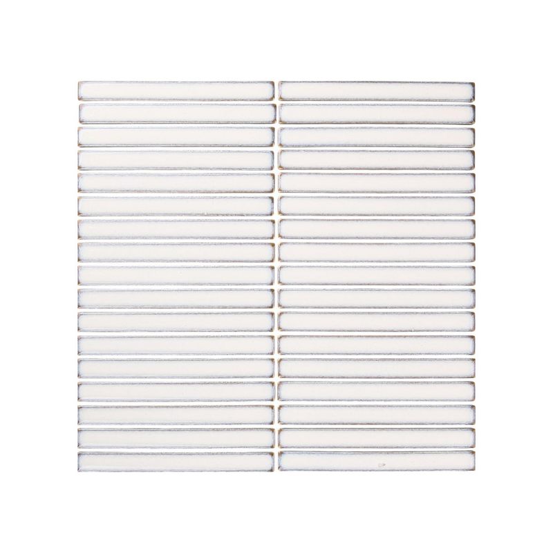 HOLZTEK - Malla Mosaico Lines Blanco 29.8x31.4cm