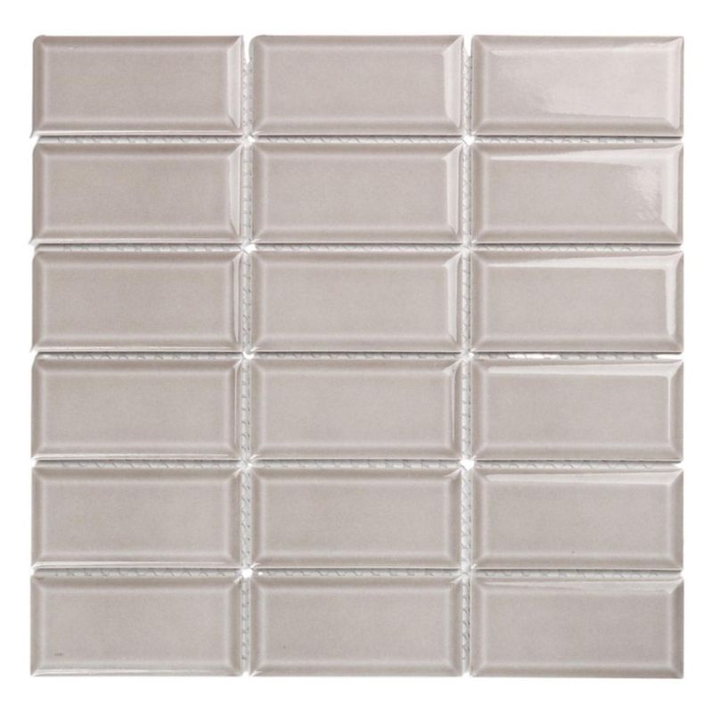 HOLZTEK - Porcelanato Brick Beige Brillante