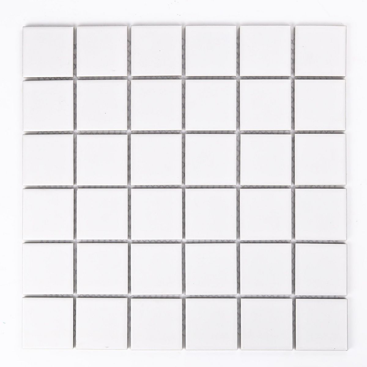 HOLZTEK - Malla Decorativa de Porcelanato Square Blanco Mate 30.6x30.6cm 0.09m2