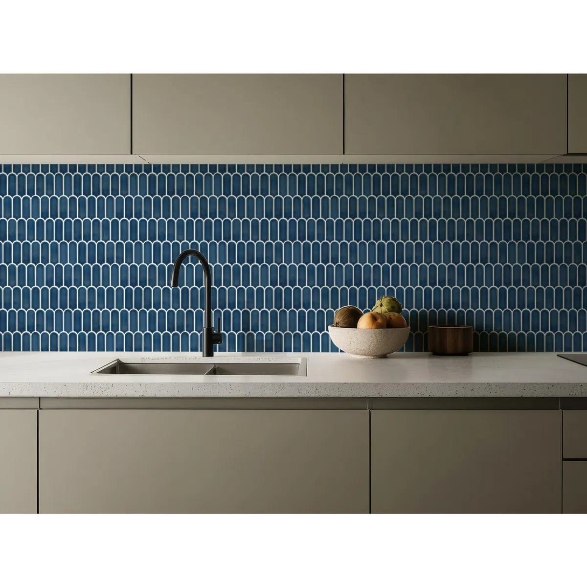 HOLZTEK - Malla Mosaico Pluma Azul 28X29.6cm