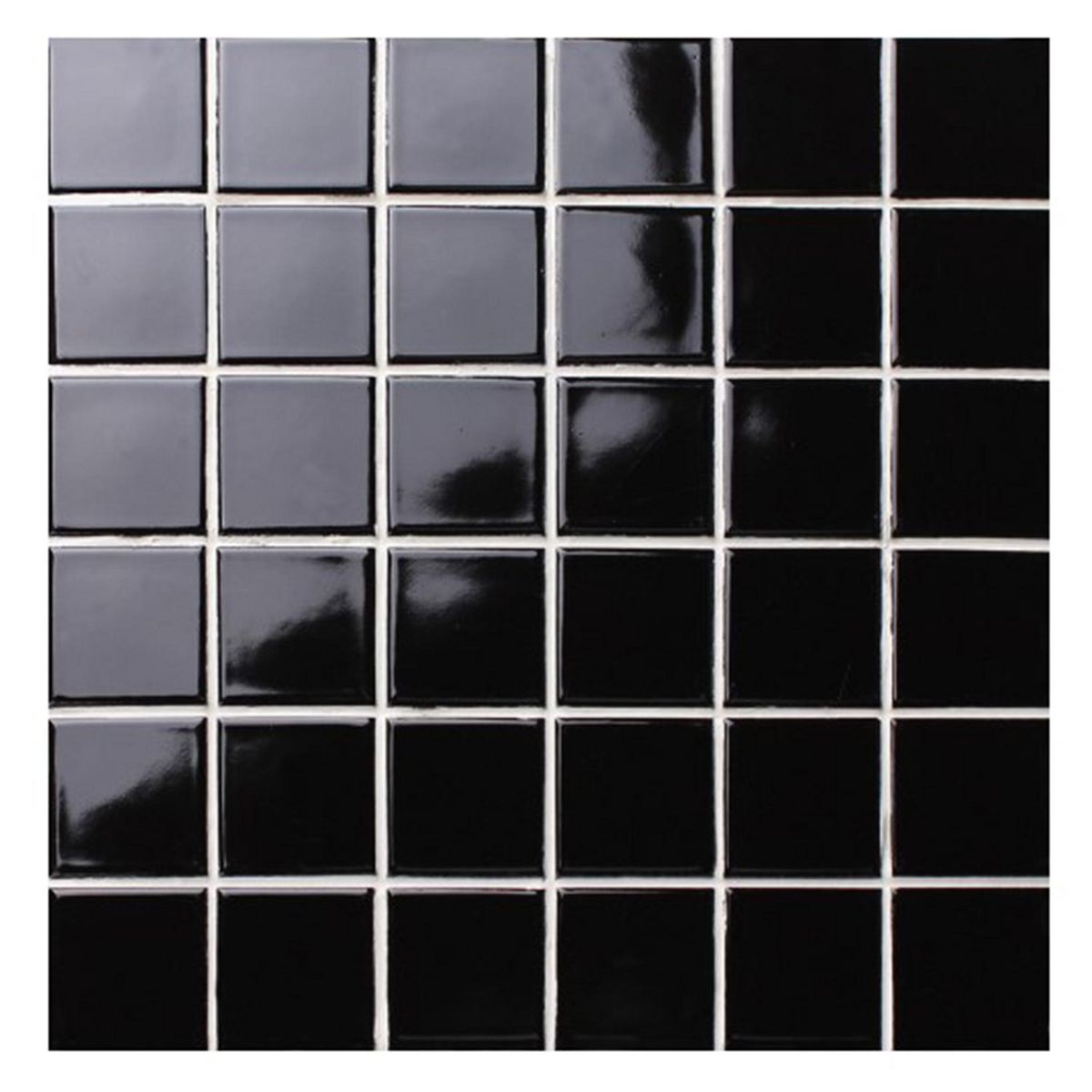 HOLZTEK - Malla Decorativa de Porcelanato Square Negro 30.6x30.6cm 0.09m2