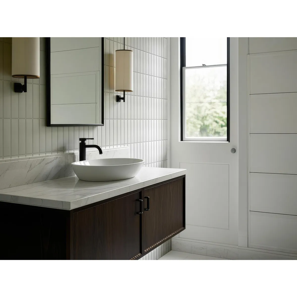 HOLZTEK - Porcelanato Brick Blanco Mate