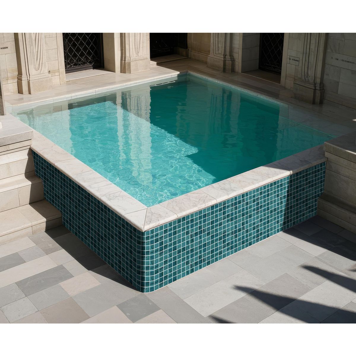 HOLZTEK - Malla Decorativa de Porcelanato Square Verde 30.6x30.6cm 0.09m2