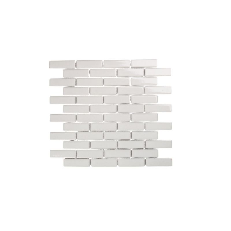 HOLZTEK - Porcelanato Brick Wall Blanco Brillante