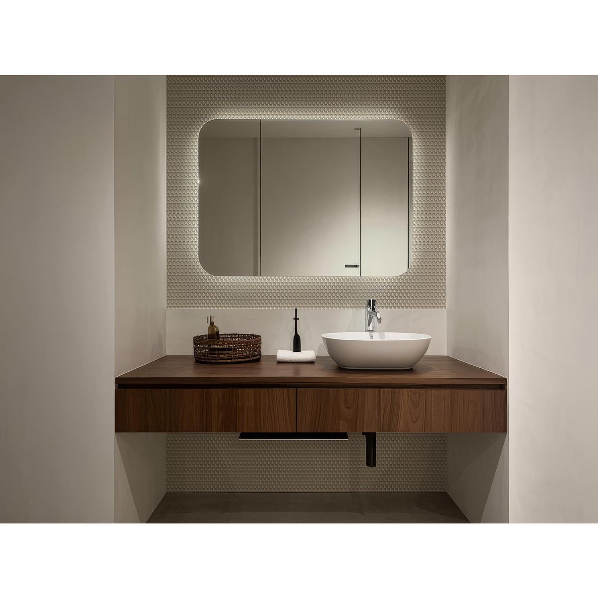 HOLZTEK - Malla Decorativa de Porcelanato Spot Metal 29.1x31.5cm 0.09m2