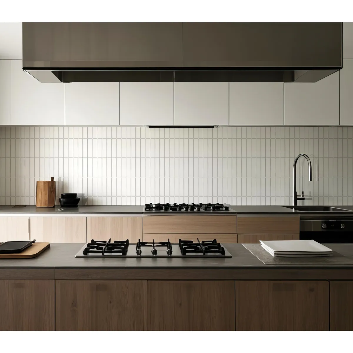 HOLZTEK - Porcelanato Brick Blanco