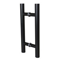 Manija para Puerta 30cm Acero Inoxidable Negro