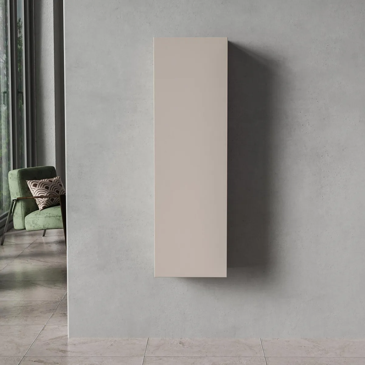 SENSI DACQUA - Mueble Auxiliar de Baño Muro Lateral Nilo Taupe