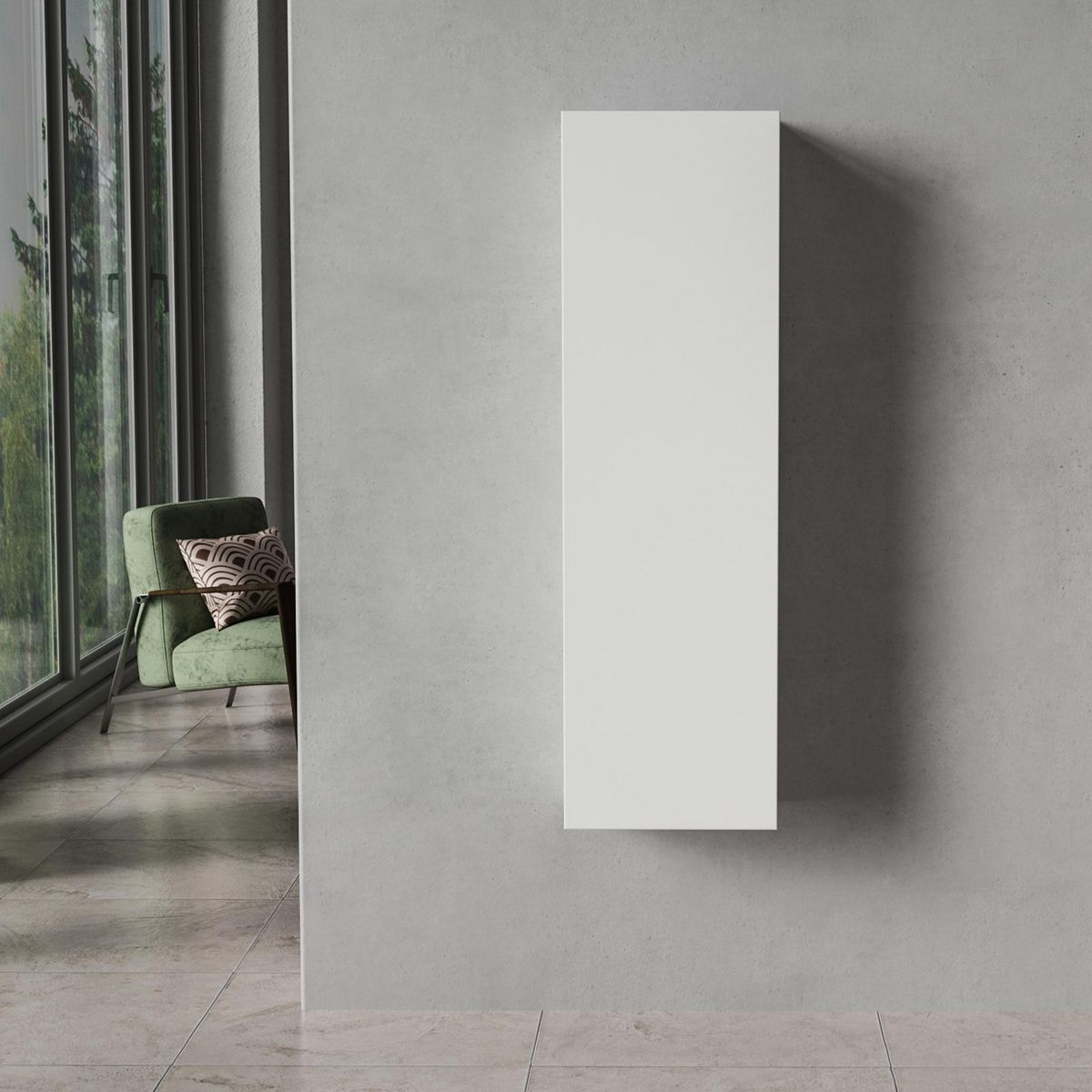 SENSI DACQUA - Mueble Auxiliar de Baño Muro Lateral Nilo Blanco
