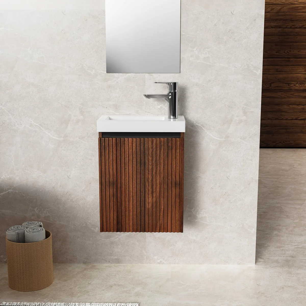 SENSI DACQUA - Mueble de Baño Moscú Wengue LVM 40cm