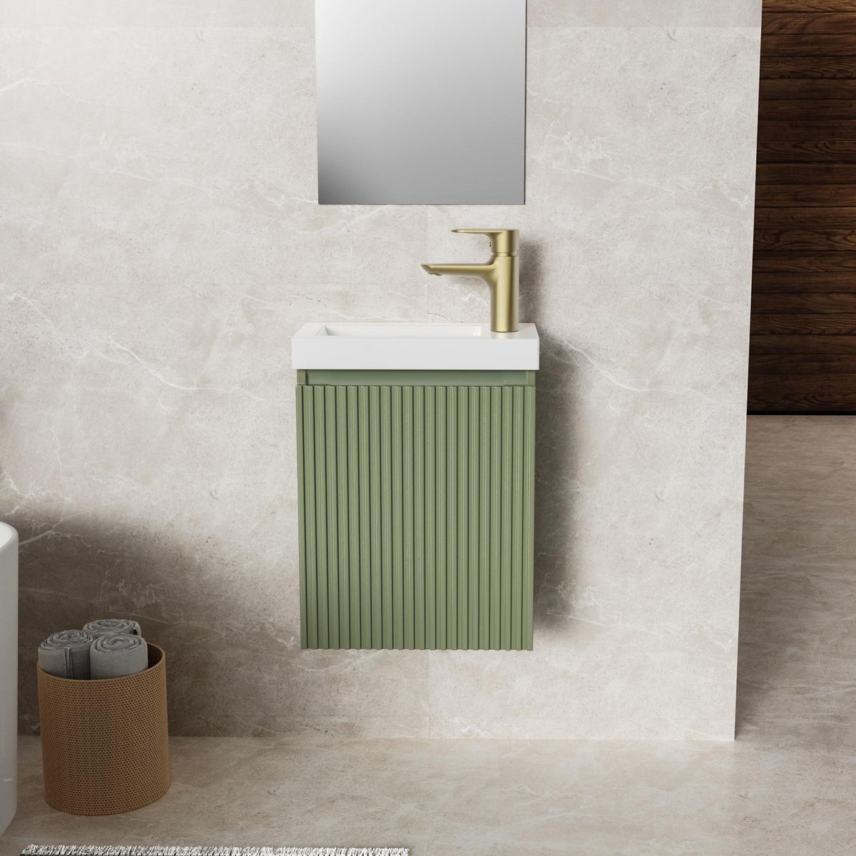 SENSI DACQUA - Mueble de Baño LVM Moscú Verde 40cm