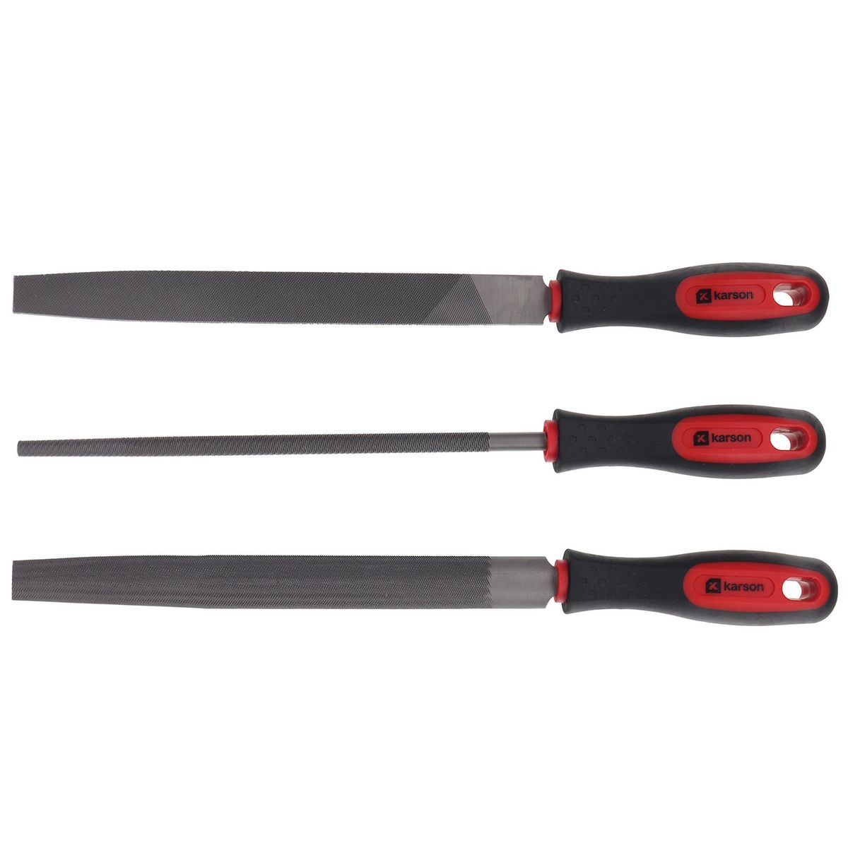 KARSON - Set de 3 Limas 8" para Metal