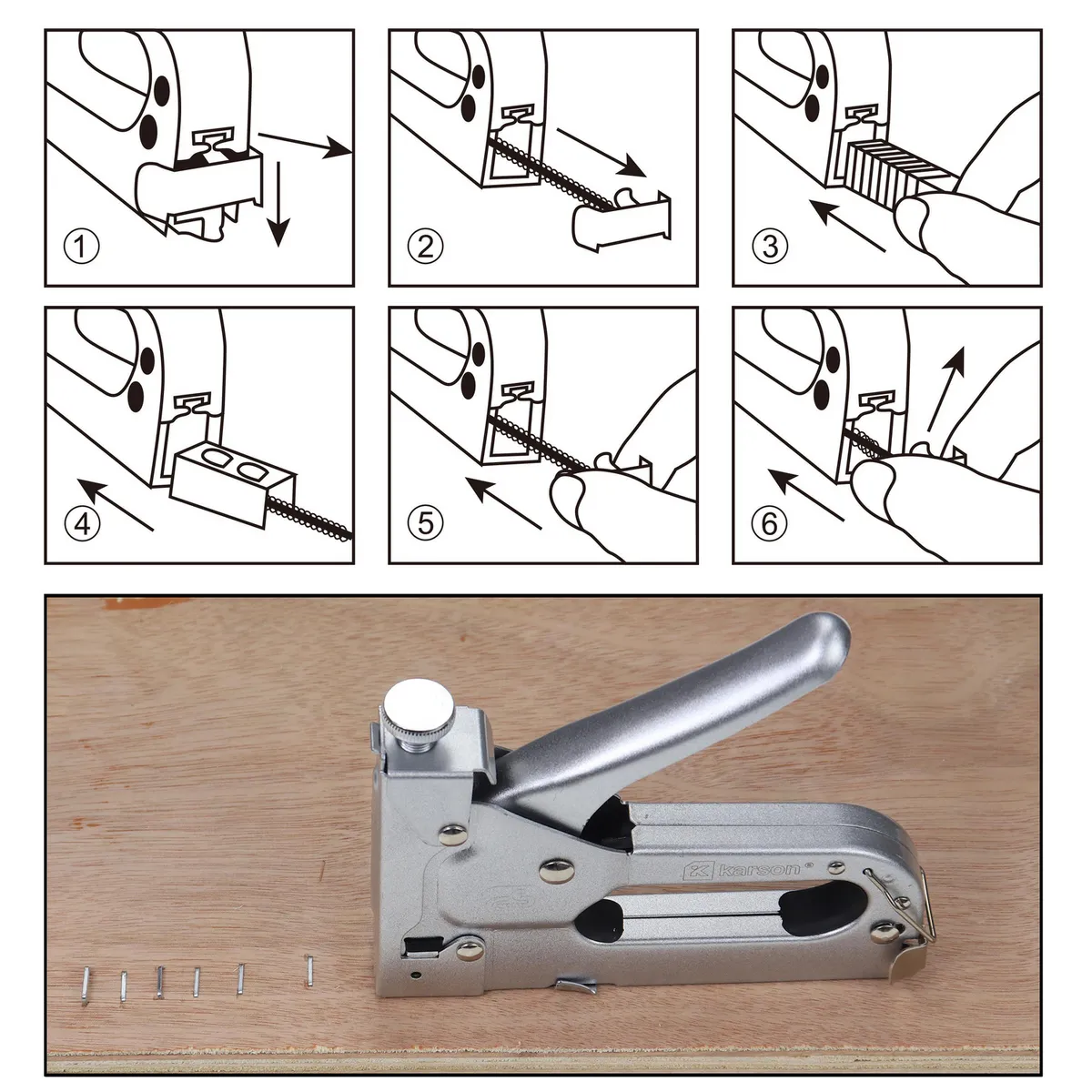 KARSON - Grapadora 3 en 1 