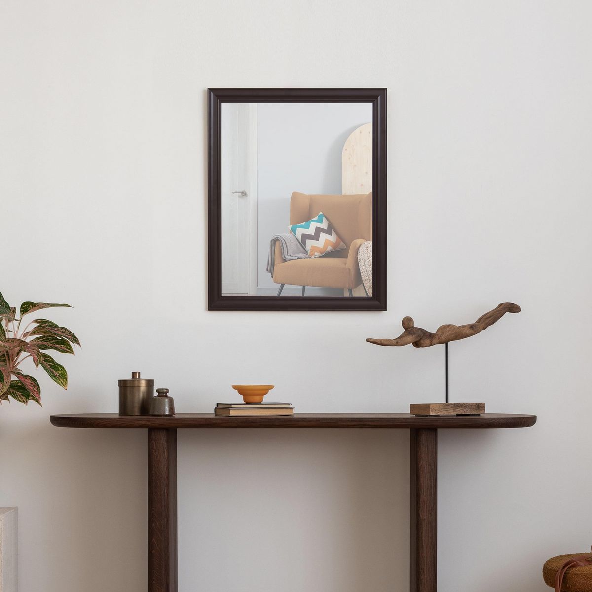 CASA BONITA - Espejo Basic Café 40x50cm