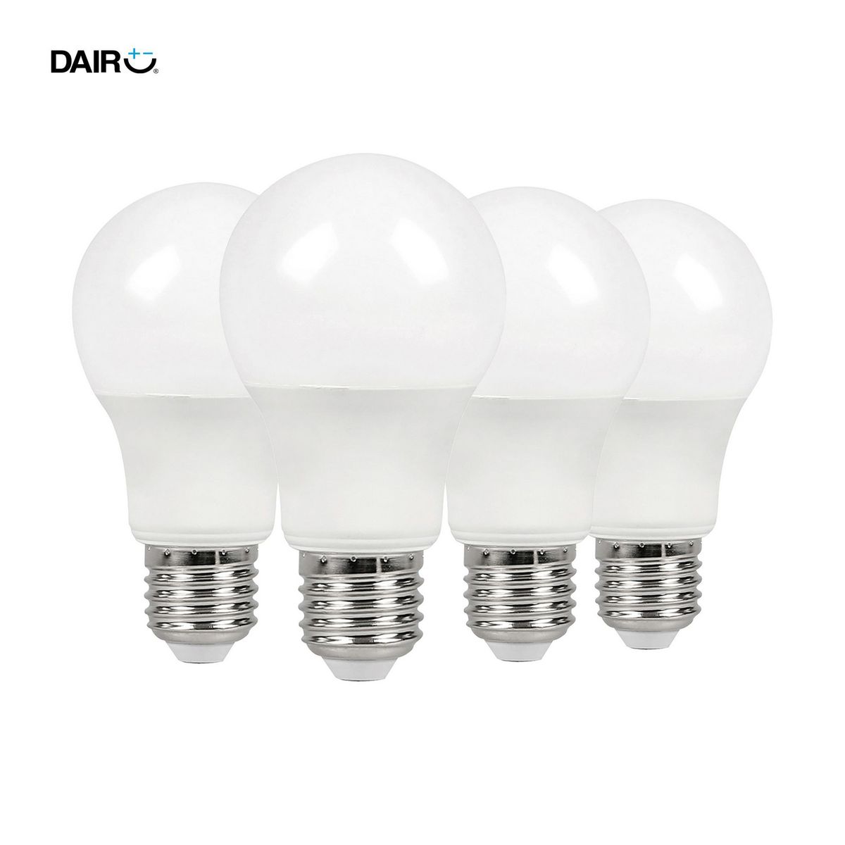DAIRU - Pack x4 Focos LED A60 E27 8.5 W 806 lm Luz Fría (60 W Equivalente)
