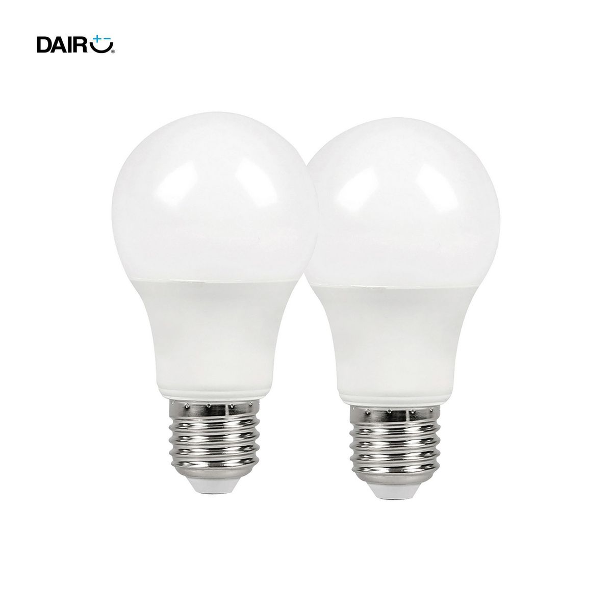 DAIRU - Pack x2 Focos LED A60 E27 8.5 W 806 lm Luz Cálida (60 W Equivalente)