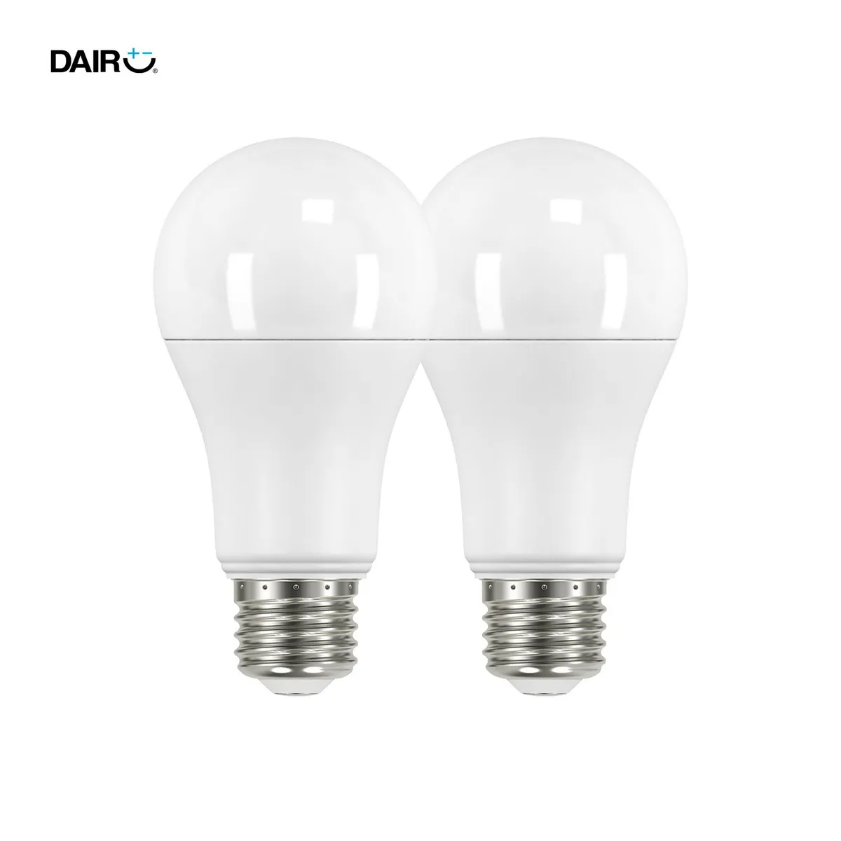 DAIRU - Pack de 2 Focos LED A60 E27 de 10.5 Watts Luz Natural