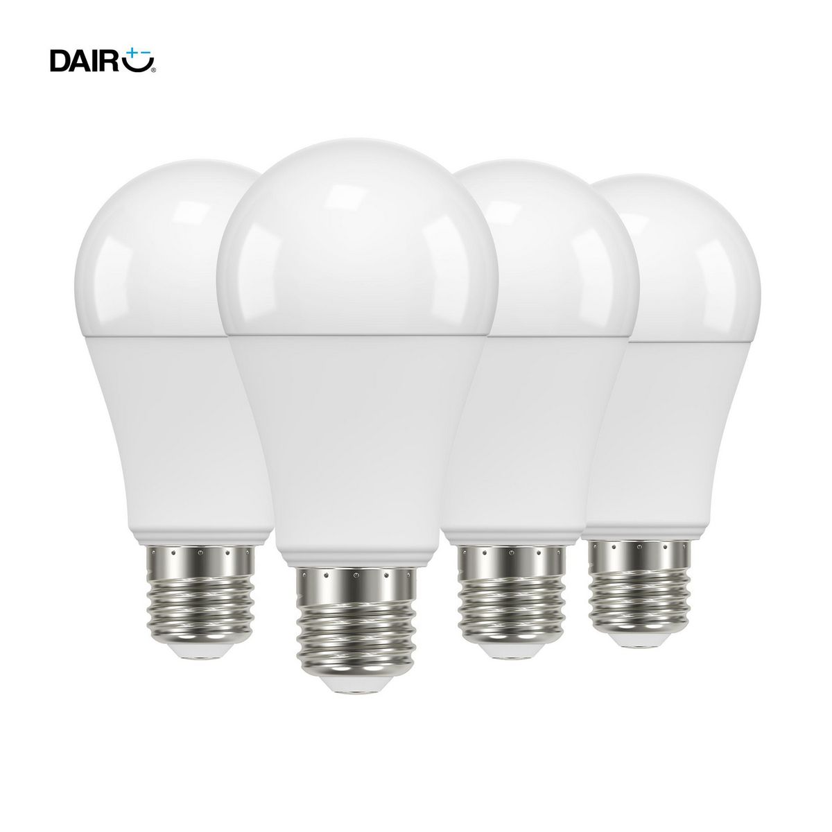 DAIRU - Pack x4 Focos LED A60 E27 13.5 W 1521 lm Luz Cálida (100 W Equivalente)