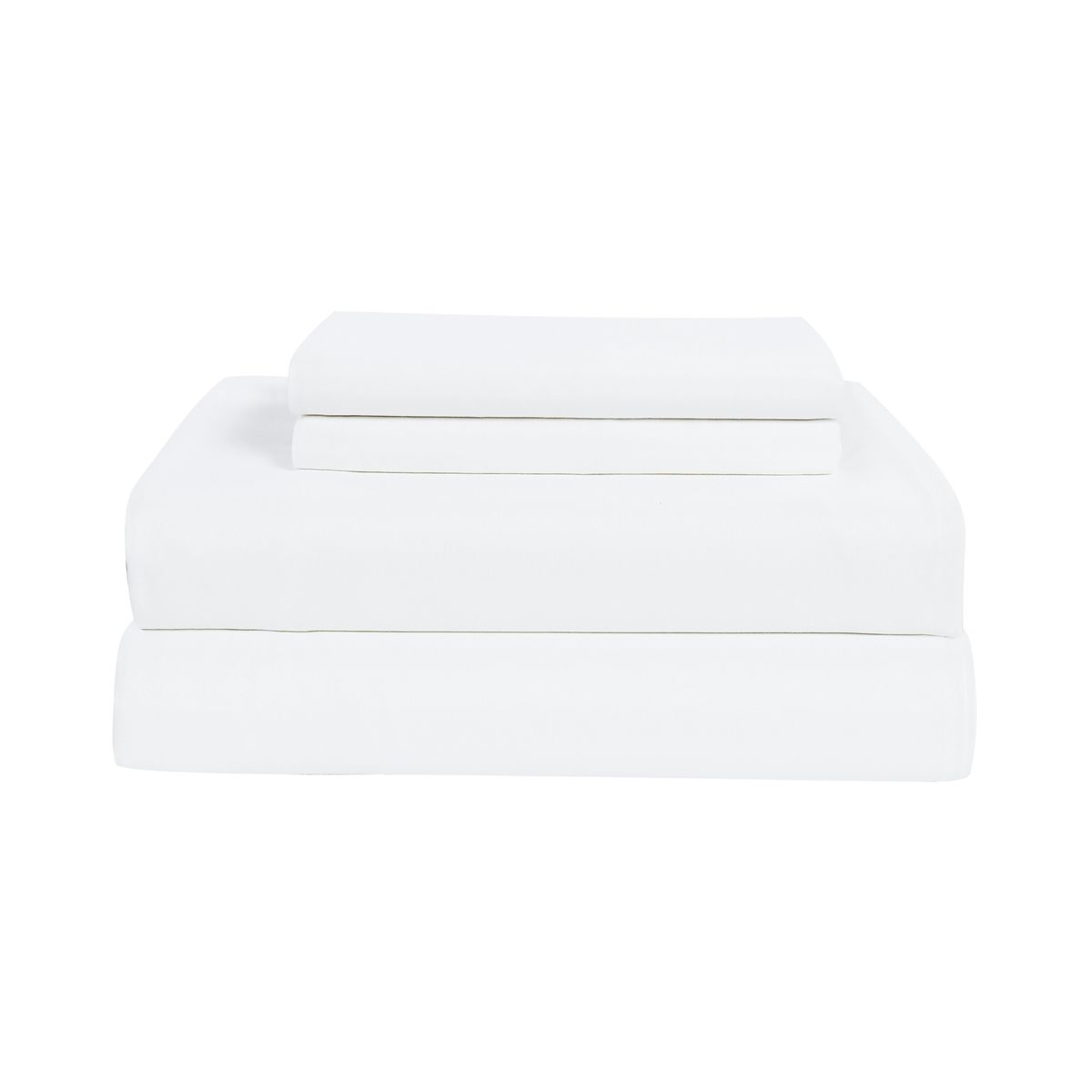 CASA BONITA - Sábana Microfibra Basic Queen Blanco