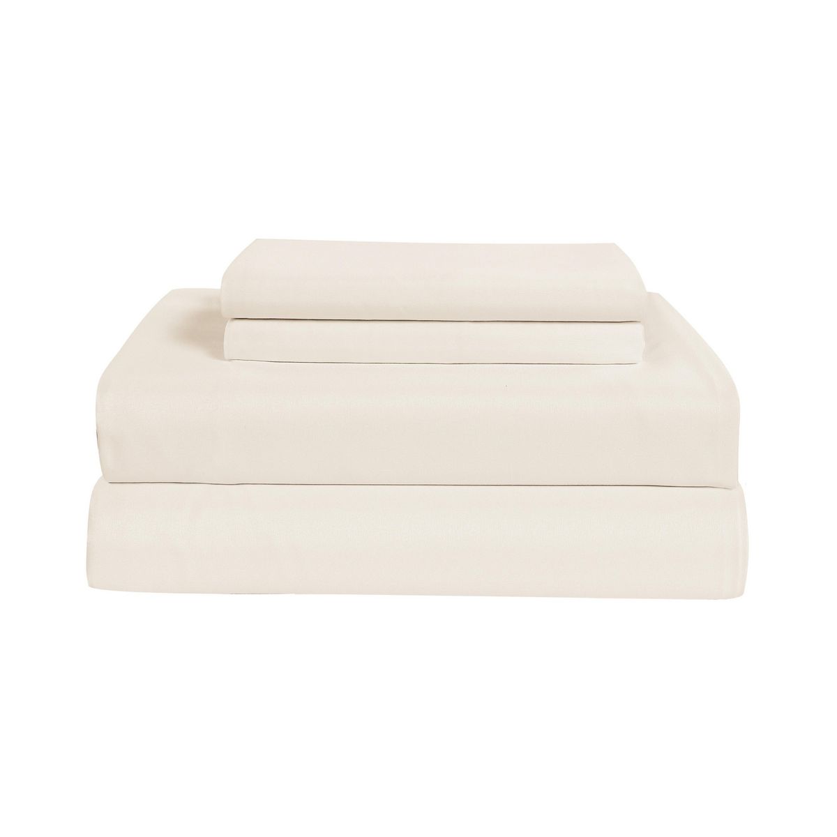 CASA BONITA - Sábana Basic 1 Plaza Microfibra Beige