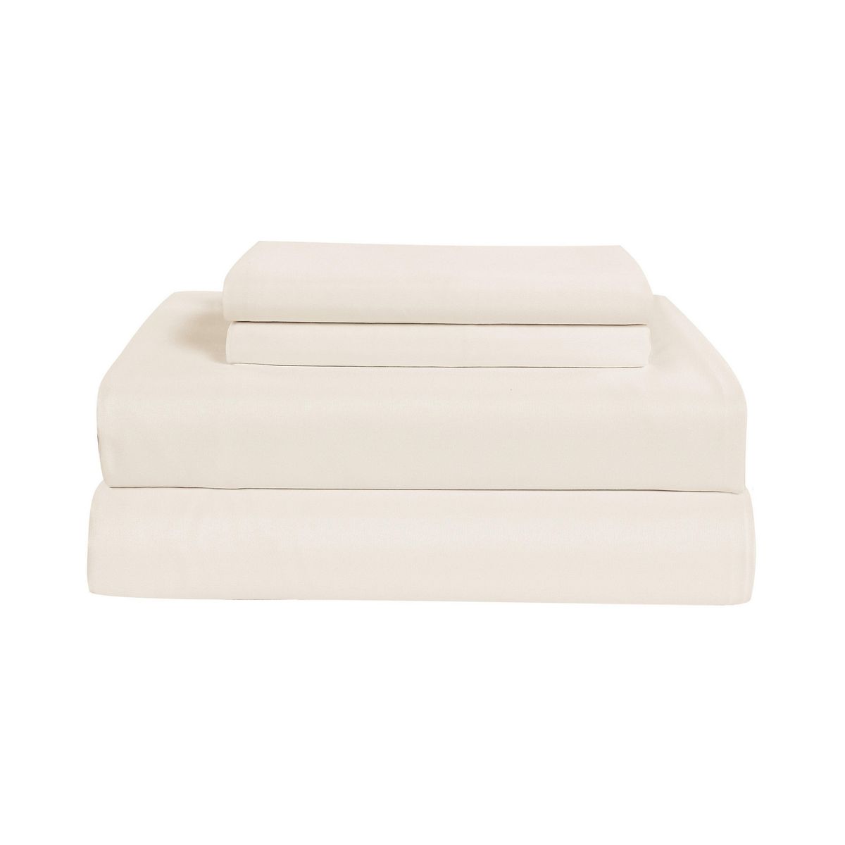 CASA BONITA - Sábana Basic 1.5 Plaza Microfibra Beige