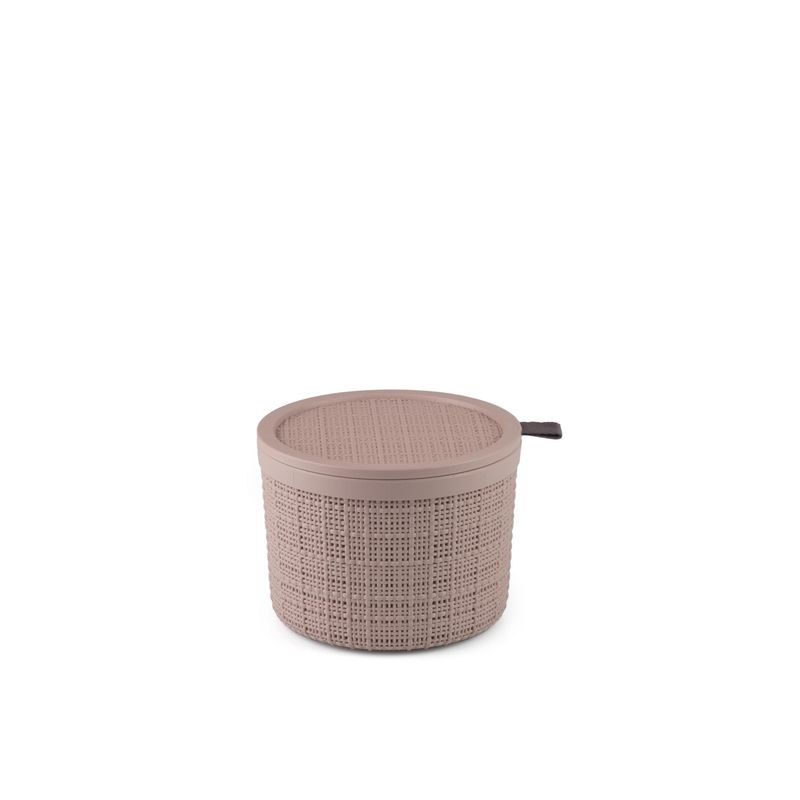  - Caja con Tapa Rosa Boho Chic 17x13x17cm