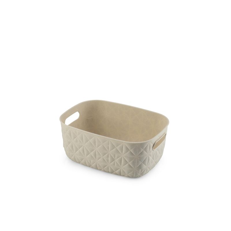  - Canasto Softex Beige 26.5x11x19.5cm