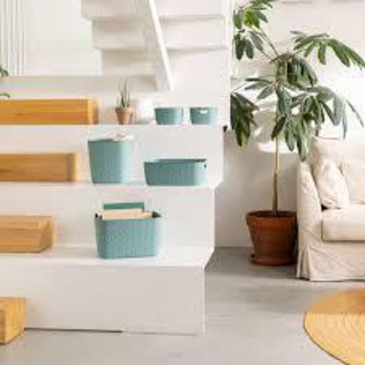  - Canasto Softex Azul 38x14.5x29cm