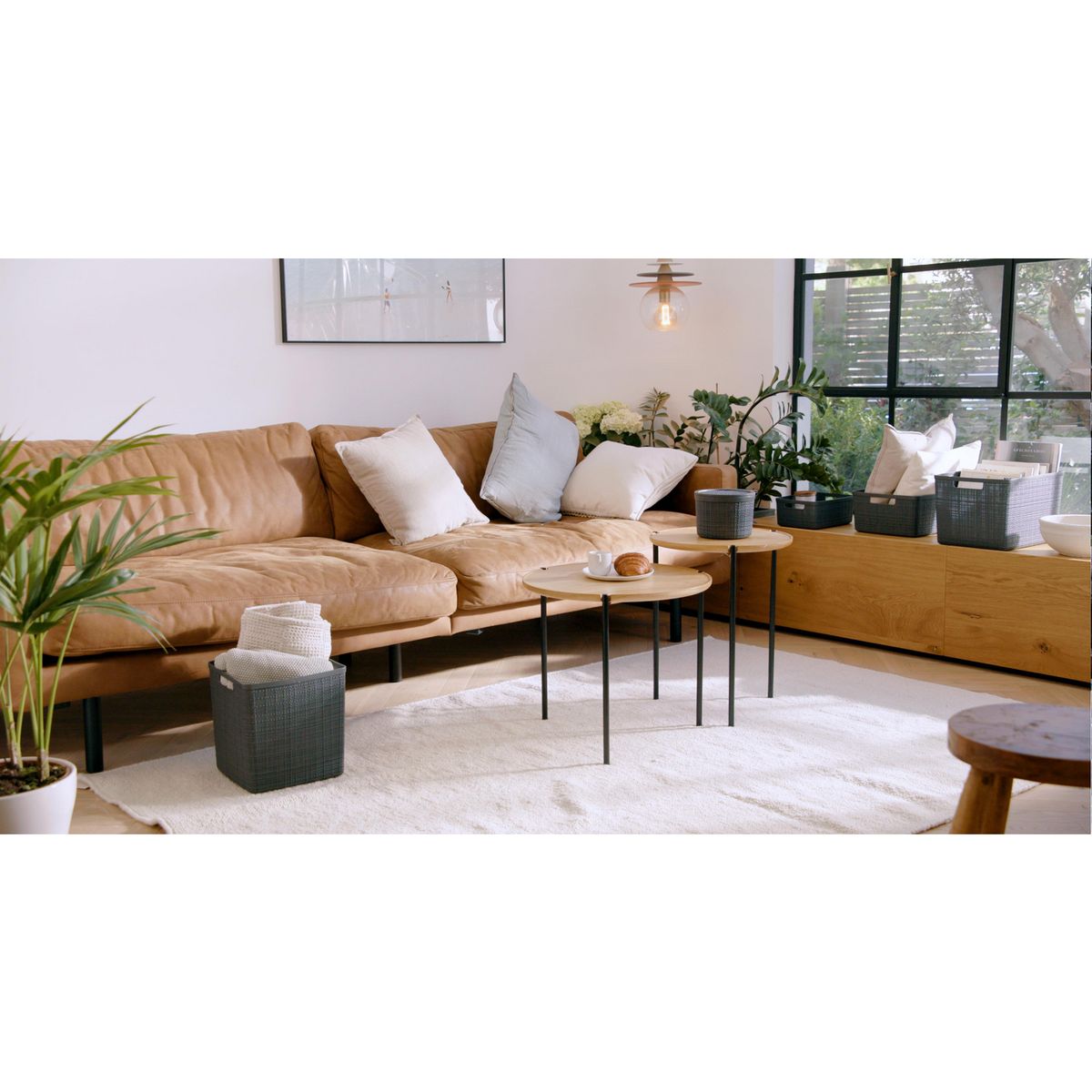  - Canasto Gris 36x15x28cm