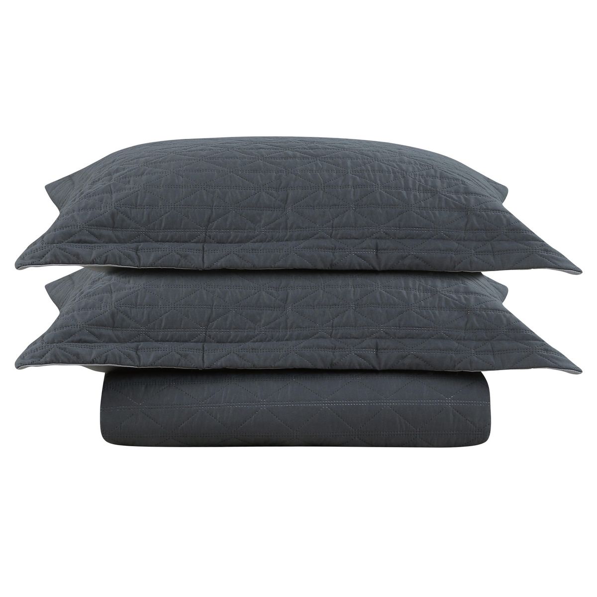 JUST HOME COLLECTION - Quilt Bicolor Microfibra Gris 1.5 Plazas