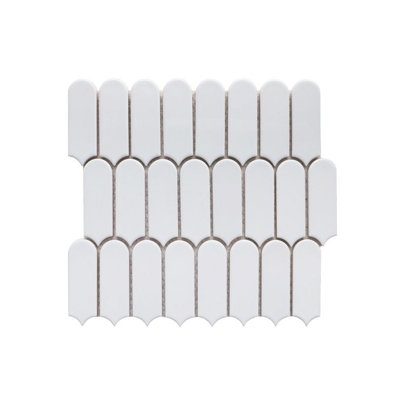 HOLZTEK - Malla Mosaico Pluma Blanco 28X29.6cm