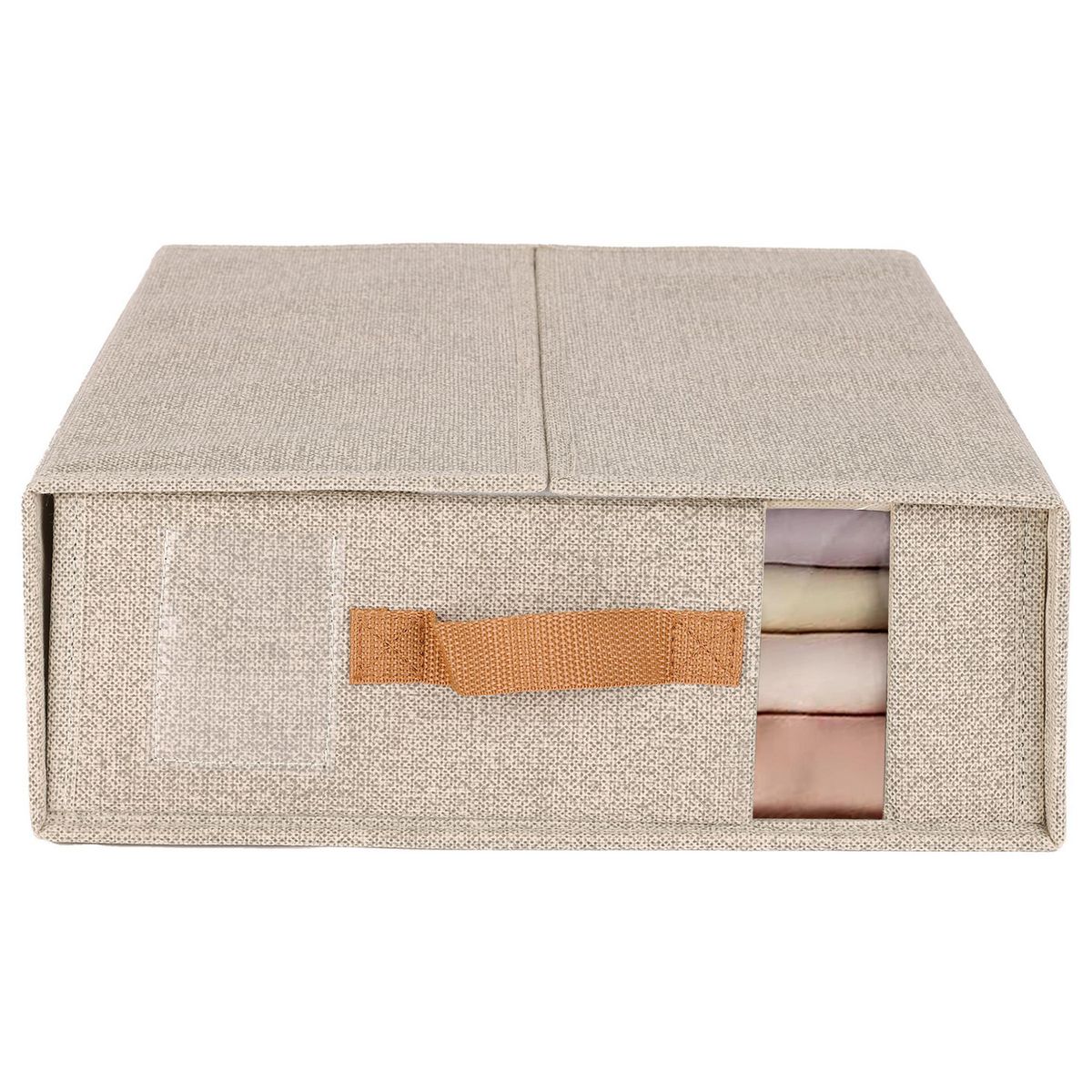 JUST HOME COLLECTION - Organizador de Sábanas 11.5x33x38.1cm Beige.