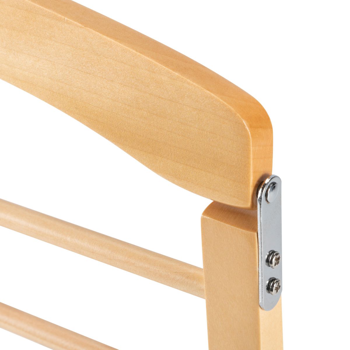 JUST HOME COLLECTION - Colgador de Pantalón de Madera 4 Barras