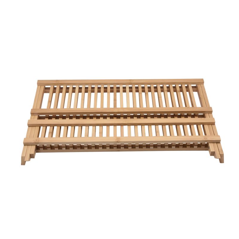 JUST HOME COLLECTION - Secaplatos Plegable de Bambú