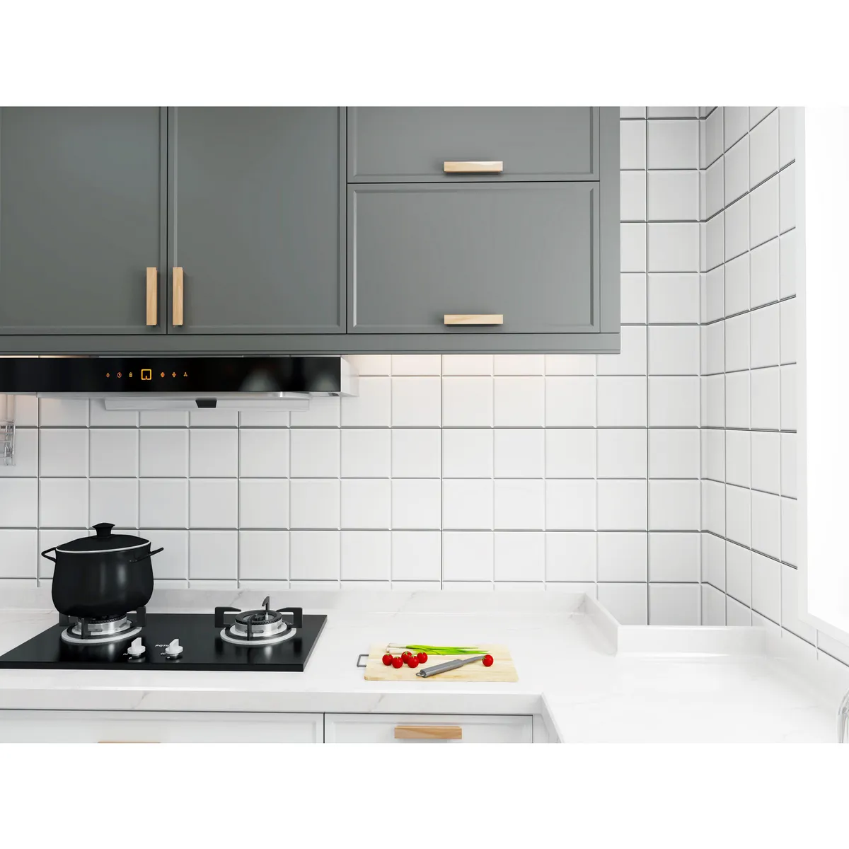 HOLZTEK -  30x60 cm Cerámica Pared Cuadrados 30x60 1.62m2 Blanco 1.62 m2